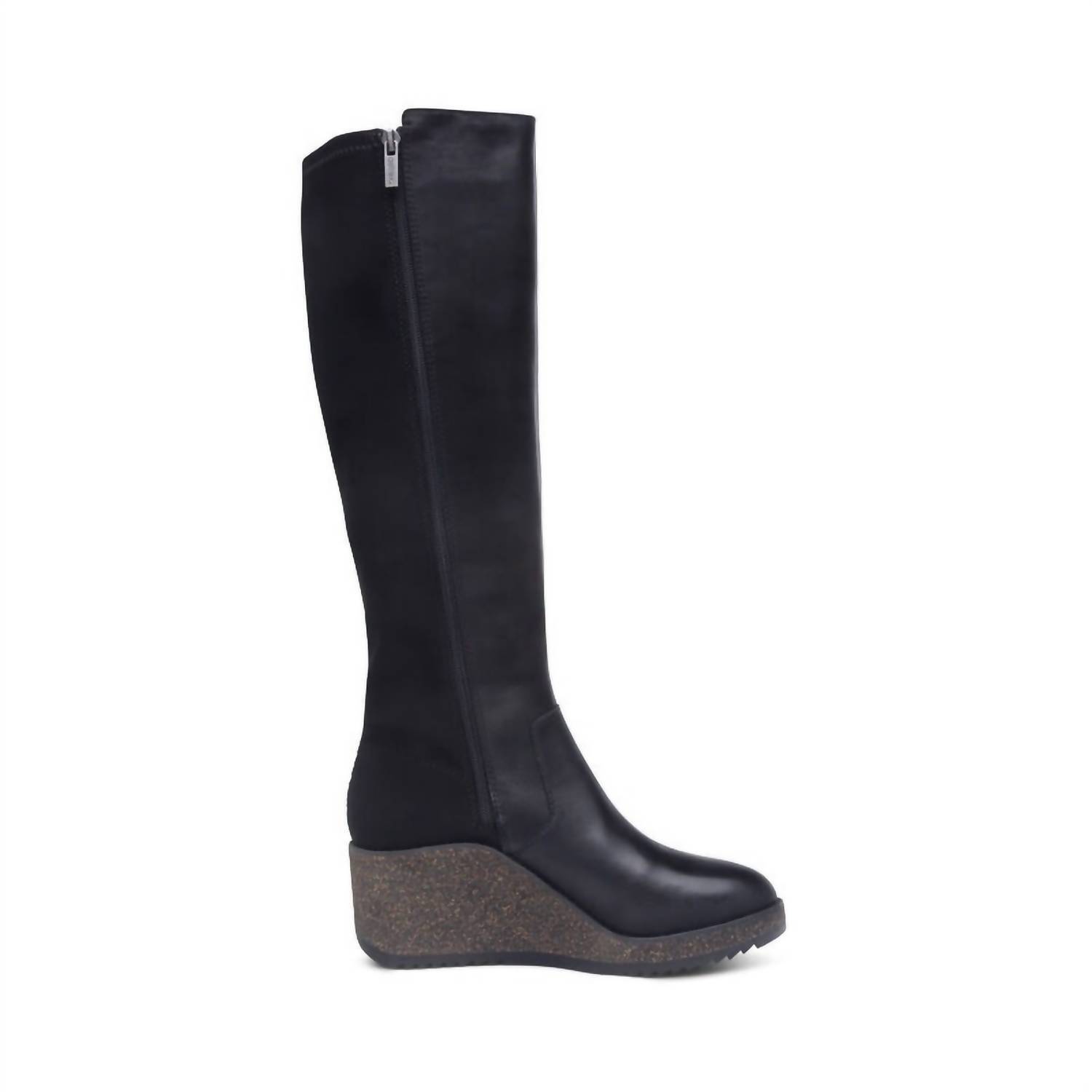 New Aetrex Women's Rose Wedge Boot In Black